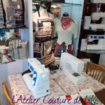 Espace couture de l'atelier de Lily